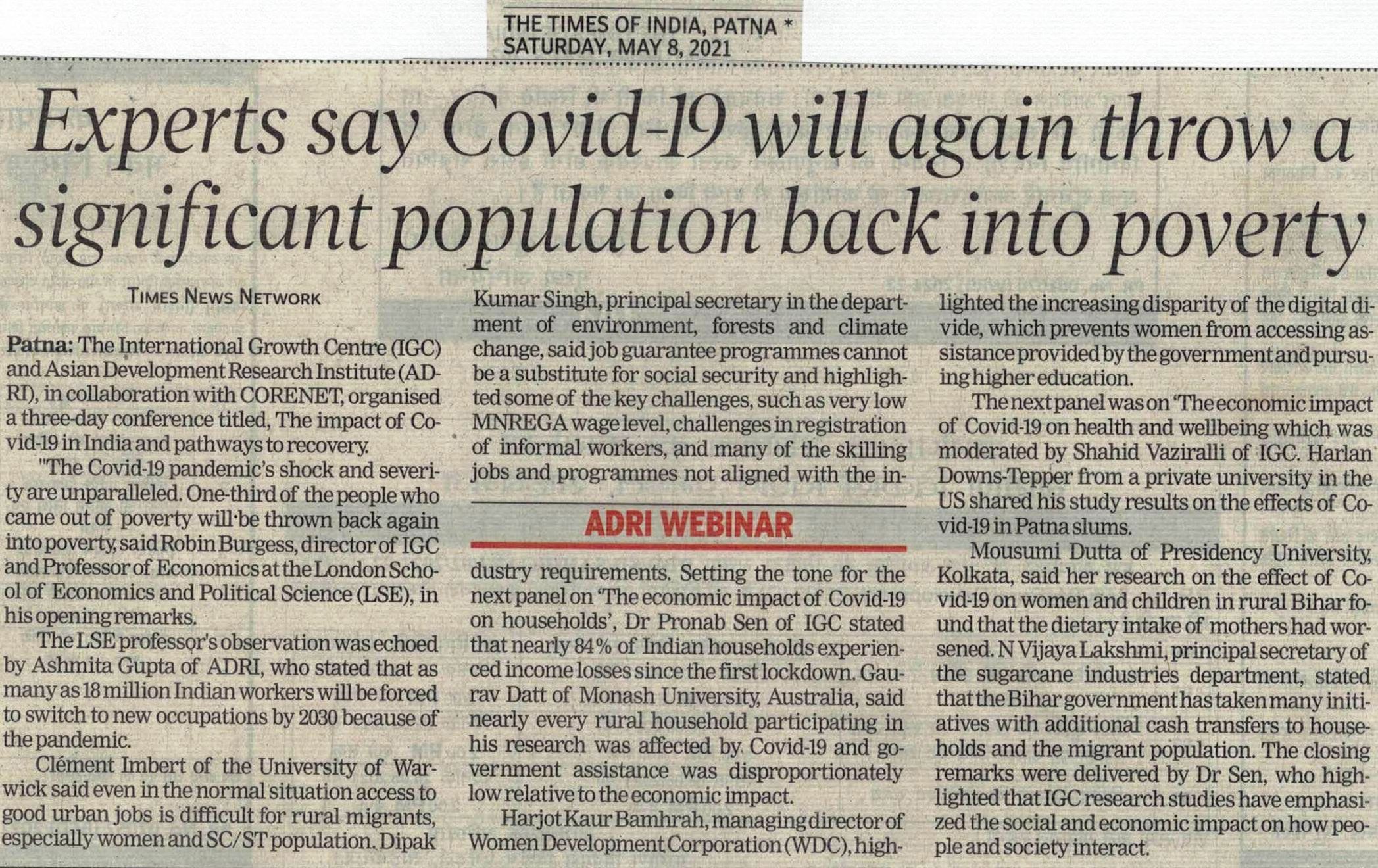 essay on impact of covid 19 in india